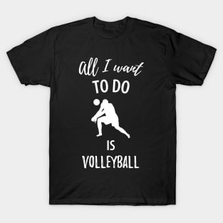 Volleyball Sport Team Play Gift T-Shirt